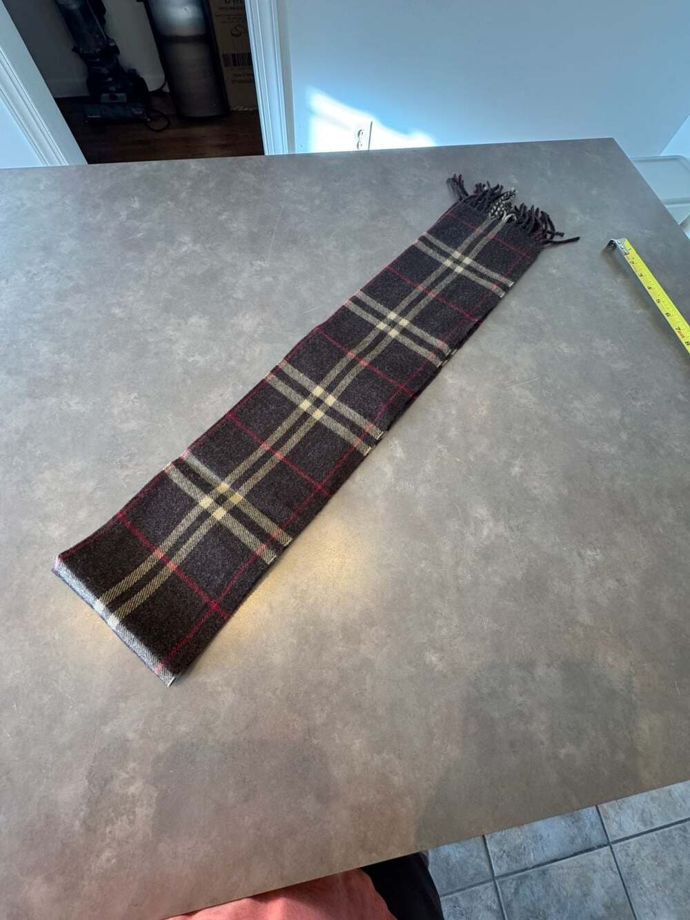 Burberry London Cashmere House Check Pattern Scarf - Black Scarves